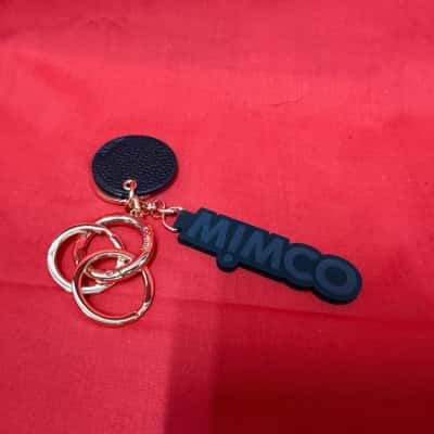 Mimco Black & Rose Gold-Tone Key Ring