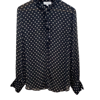 Witchery Womens Black Polka Dot Shirt Size 10