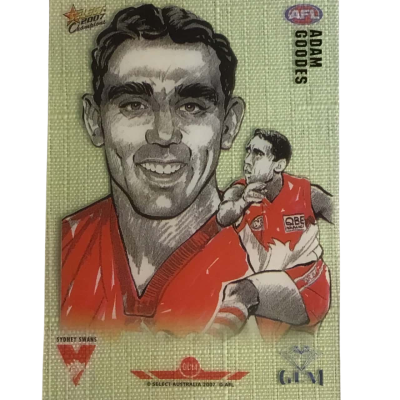 2007 AFL Champions Superstar Gem Card GC 14 Adam Goodes