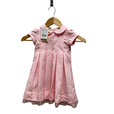 Brums Girls Pink Pola Dot Dress