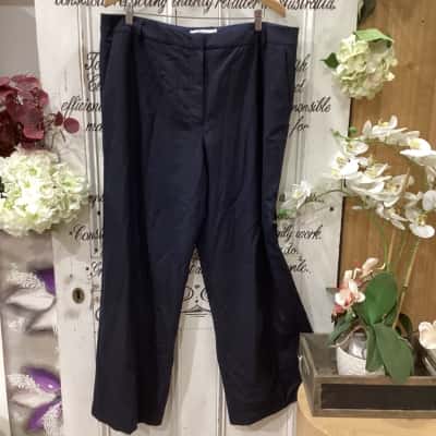 Sportscraft Brand! THE PERFECT OFFICE WEAR PANT,Womens  Size 18 Casual Pants / Straight Leg Pants Navy Blue 