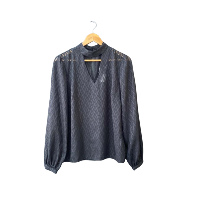 Portmans Size 12 Long Sleeve Top Black BNWT