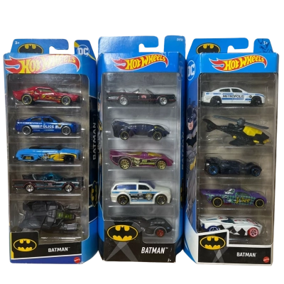 Batman Hot Wheels 5pack Sets x3