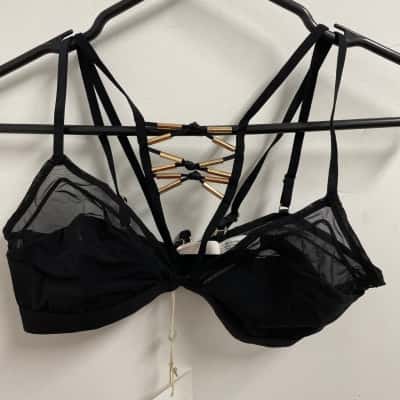 Sass & Bide Womens  Size S Bra Black RRP $175  