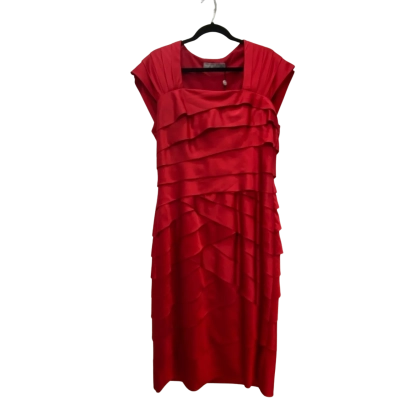 Anthea Crawford Women's Size 16 Pleated Dress Cherry