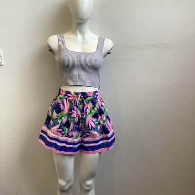 Brand New Steele Womens Size XS Laguna Breeze Rosa Shorts Multicoloured
