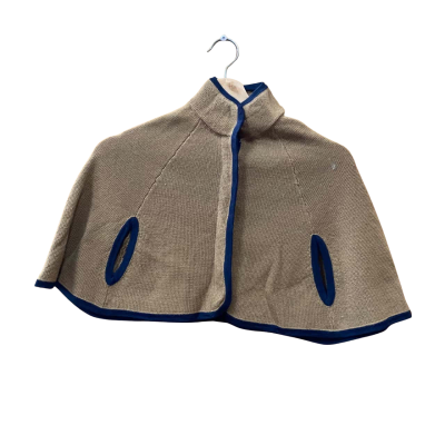 Seed Heritage Kids Brown/Black Wool-Blend Poncho Size 2-3