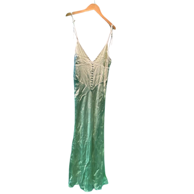 Bardot Womens  Size 10 Shoestring Strap Dress Green 