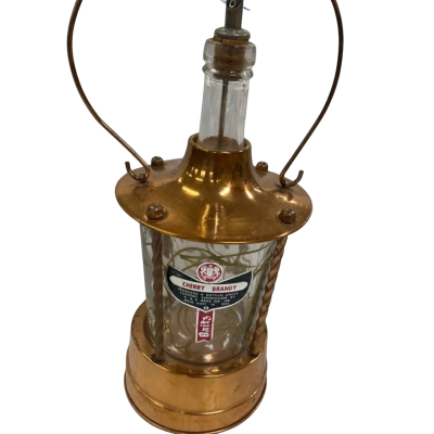 Homemade quirky musical brandy bottle 