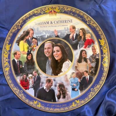 Bradford Exchange 2014 Royal Tour Commemorative Plate. 