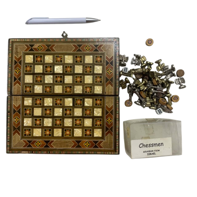 Beautiful chess. And backgammon set 