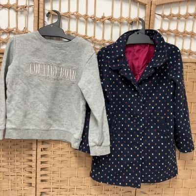Girls Country Road Pullover and Milkshake Jacket Kids Size 7