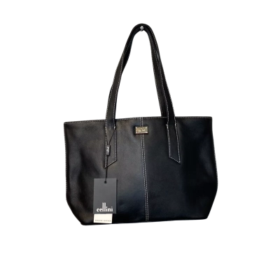 Cellini Womens Leather Handbag Black  