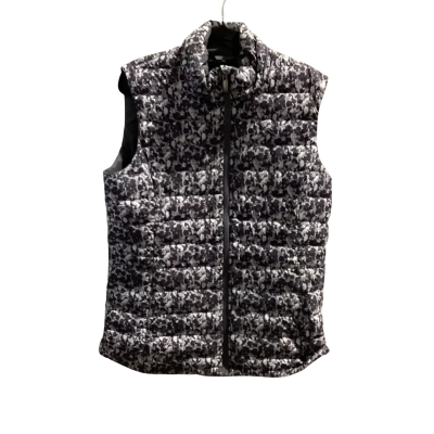 Macpac Womens  Size 12 Sleeveless Puffer Jacket Black  / Grey (Duck Down)