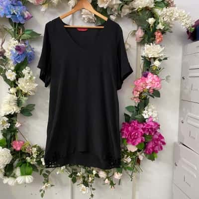 Tigerlily Womens  Size 12 Mini Dress Black  