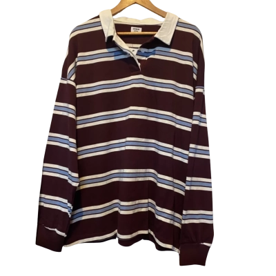 Cotton On XL Oversized Long Sleeve Polo 