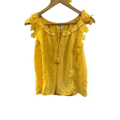 BNWT Max Studio Womens  Size S Sleeveless Top Yellow RRP $98