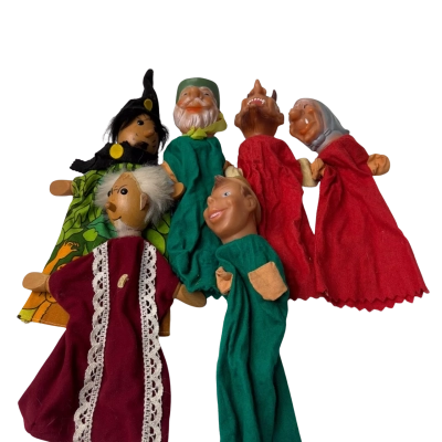 Vintage hand puppets 