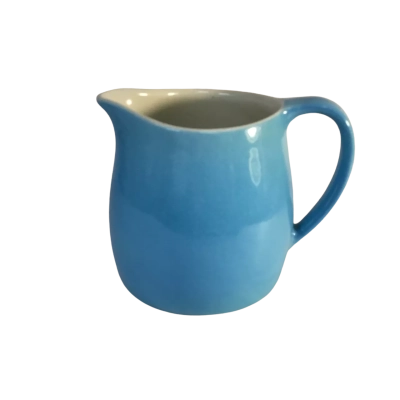 Wembley Ware Blue Milk Jug Approx 10 x 12cm