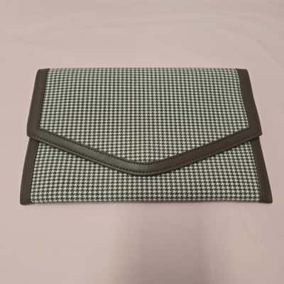 Seed Heritage Womens Clutch: Coconut Houndstooth