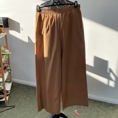 Vogue Womens  Size XXL Ankle Length Pants Brown 