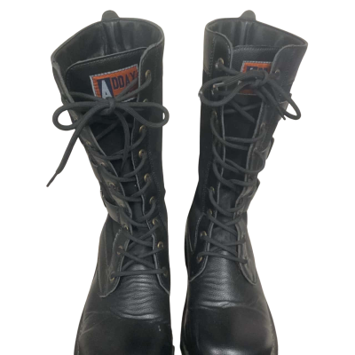  Mens Addax   Size 44 Black lace up combat boots