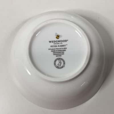 Wedgewood peter rabbit plate bowl & mug 3 piece set