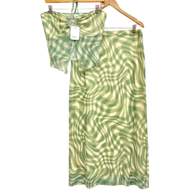 FAYT The Label Green Swirl Mesh Set Size 16