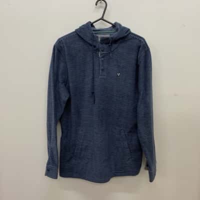  Mens Vissla  Size L Blue / Striped hoodie