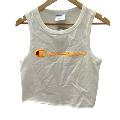 Champion Womens  Size S Sleeveless Top White 