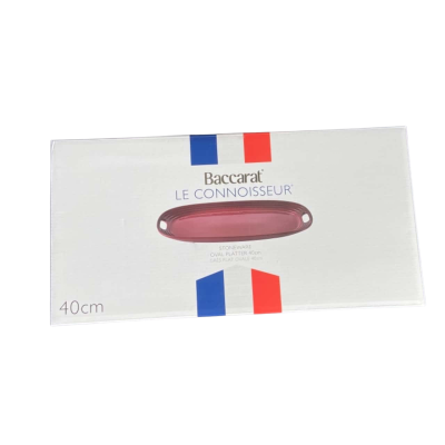 Baccarat Le Connoisseur Stoneware Oval platter 40cm
