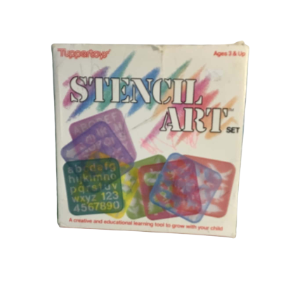Vintage Tupperware Stencil Art Set 