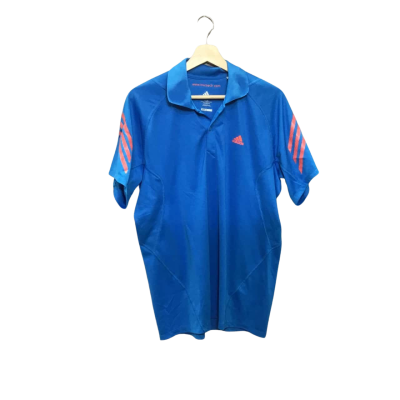 Adidas Mens  Size S Short Sleeve Shirt Blue 