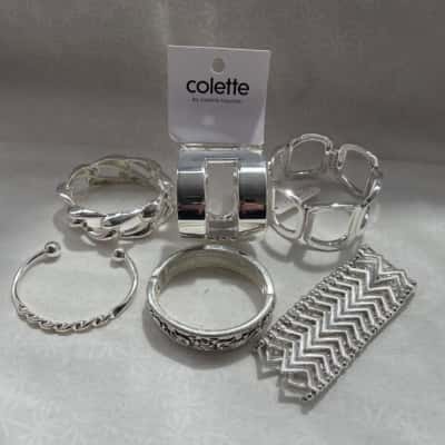  Women’s COSTUME Silver bracelet pack