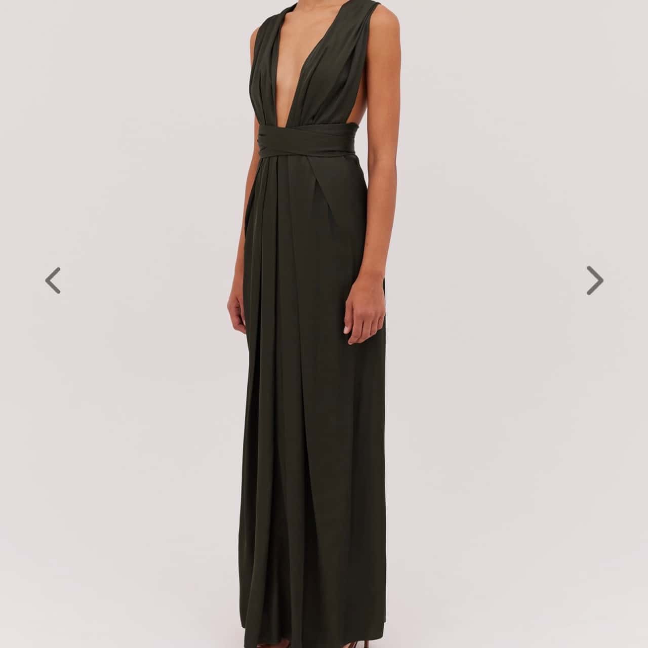 Bianca Spender Womens Size 8 Bridesmaid Dress Teal Satin Ascendent gown(s)