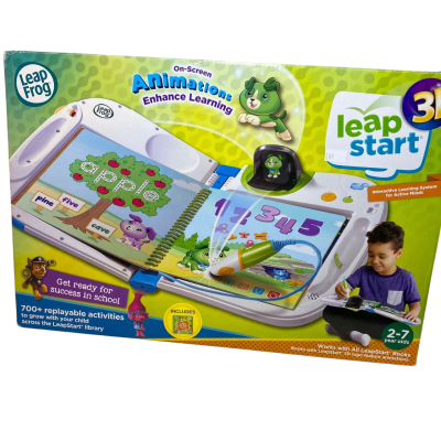 a device designed to help children aged 2-7 learn through interactive books and 3D-like animations. 