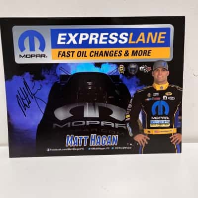 Set 10 Signed Autographed Drag Racing Hero cards