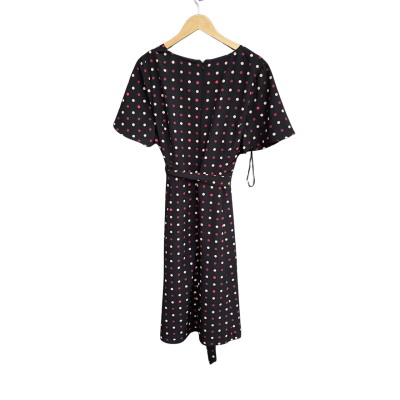 Jacqui-E Womens  Size 18 Short Sleeve Dress  Black  / Floral 