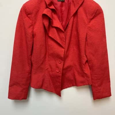 Carla Zampatti Womens  Size 10 Red function jacket
