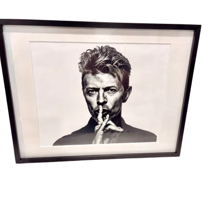 “Sshhh”  Moden Wall Art Print David Bowie Framed