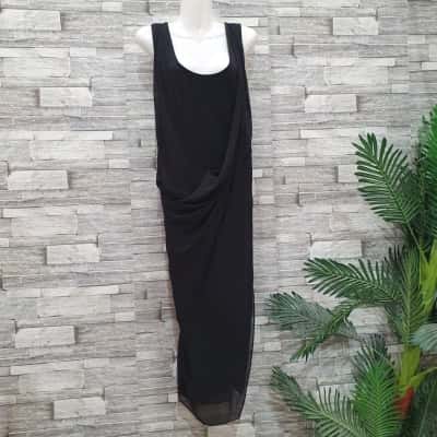 City Chic Womens  Size L Maxi Dress Black  