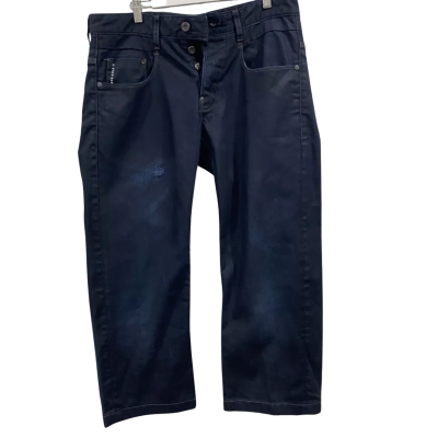 G Star Mens Wide Leg Jeans Blue Size 33