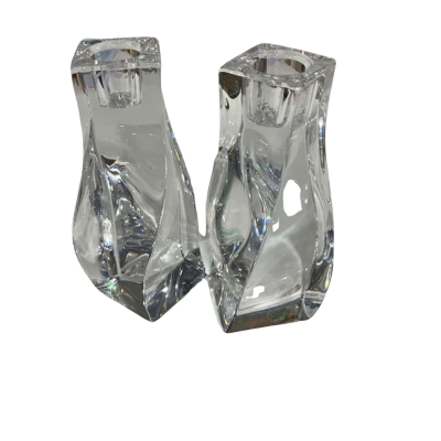 Orrefors Crystal candle holders 