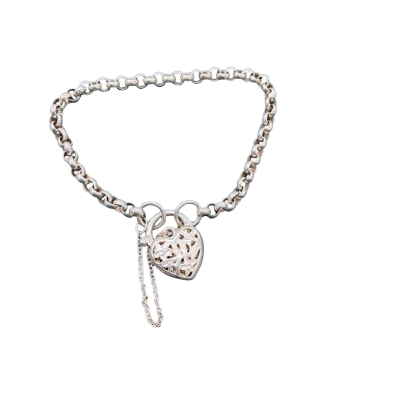 925 Sterling Silver Heart Bracelet 