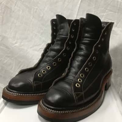 Prof. Barnets Men’s “Cleon” Black Leather Monkey boots w/Dr Sole size 7.5