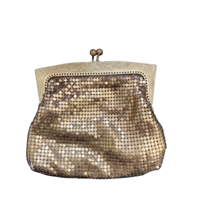 Oroton  Womens Mesh Purse Gold 