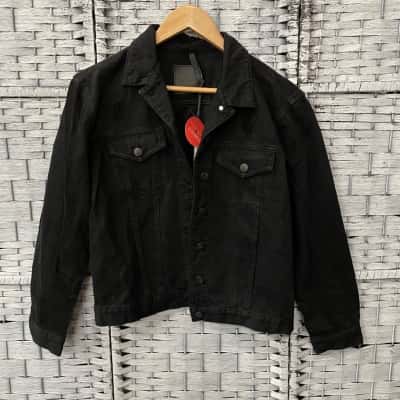 Nobody Denim Womens  Size S Denim Jacket Black  