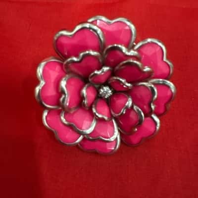  Women's Bold Multi-Layered Flower Cocktail Ring featuring a Stretch Band