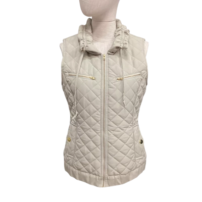  Wanko  Size 36 Puffer Vest Jacket Pale Green Khaki 