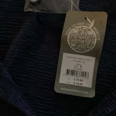 Autograph Womens  Size S Blouse Navy Blue 